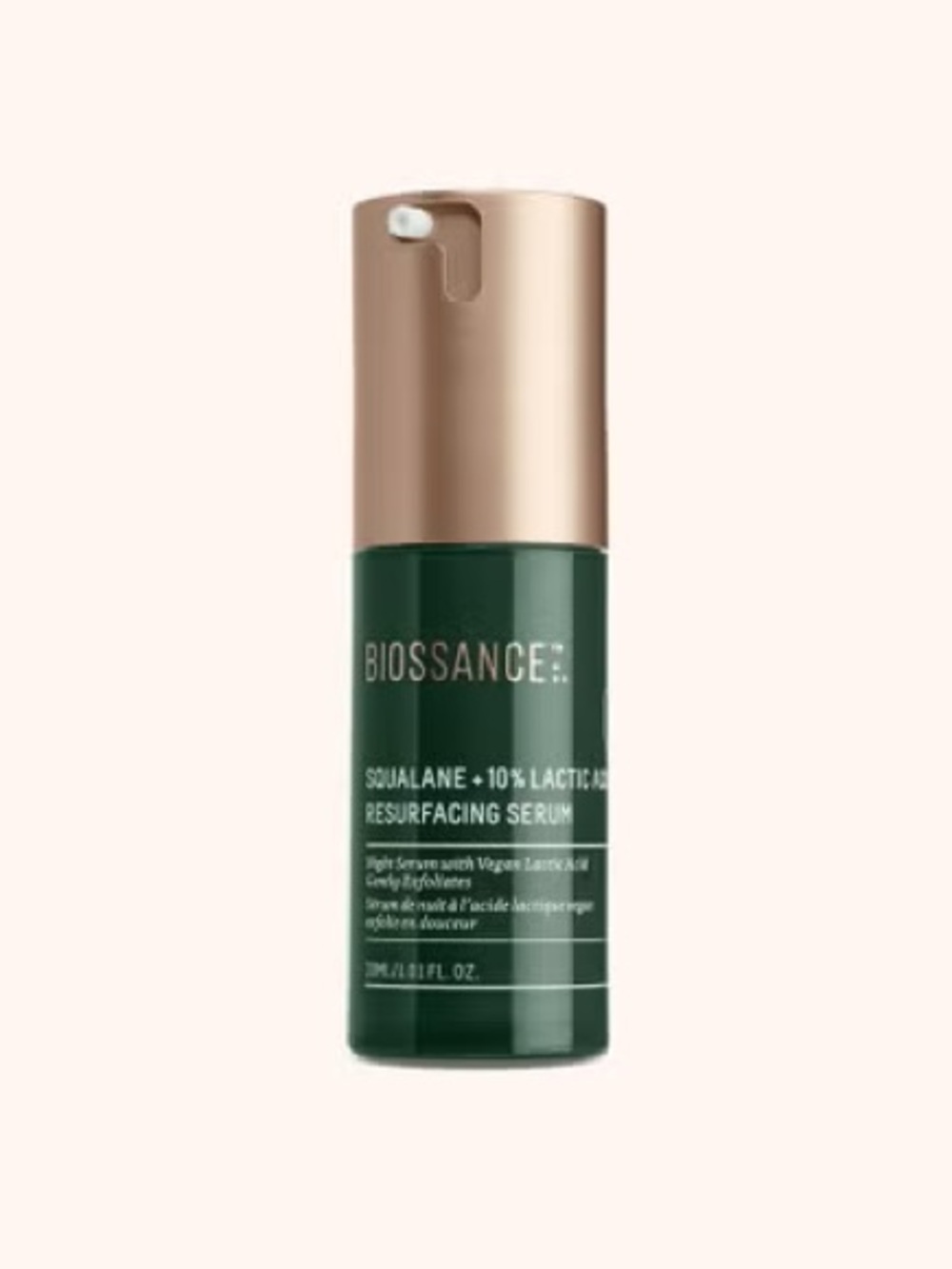 NAT Biossance Squalane + Lactic Acid Resurfacing Night Serum